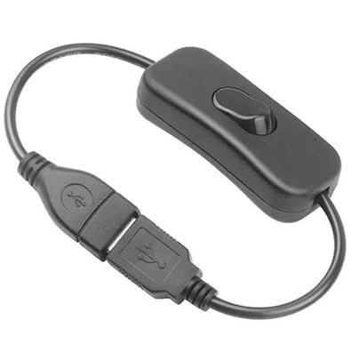 USB-Kabel Mit Ein / Aus-Verlängerungskabel Schalter Control Schwarz NEU