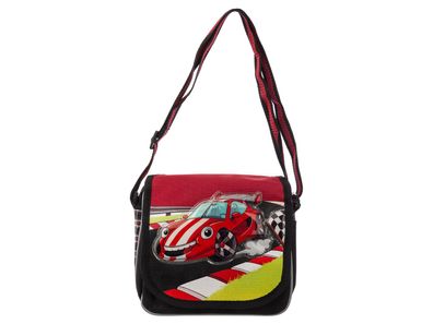 Stefano 11703-19-60 Kinder Tasche Rennauto kariert