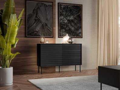 Kommode Cortina 120 1D3 mit Schubladen Kombikommode Modern Wohnzimmer Kollektion M24