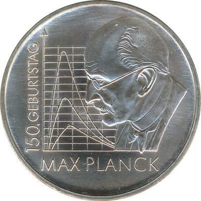 BRD 10 Euro 2008 F Max Planck Silber*