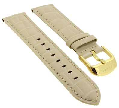 Lotus Watches Multifunktion ? Uhrenarmband 22mm Leder beige ? 15761