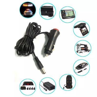 1 * KFZ-Adapter 12V DC Zigarettenanzünder Kabel Stecker PowerFür 12 Volt TV-Geräte