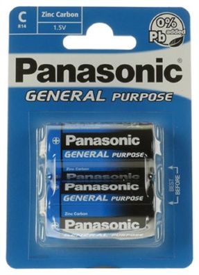 Panasonic C Baby General Purpose 1,5V Batterie 2er Blister