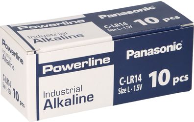 Panasonic LR14 C Powerline Batterie 10er Karton 1,5V AlMn