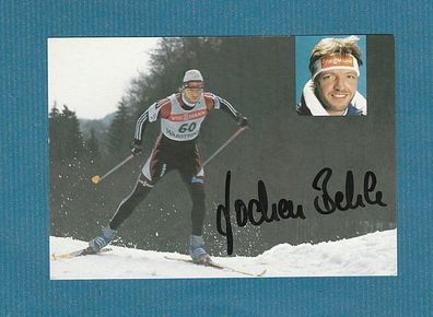 Jochen Behle ( deutscher Biathlet ) - persönlich signiert