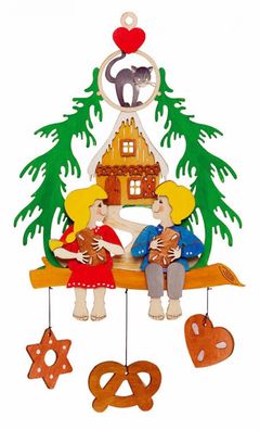 Bastelsatz Fensterbild Hänsel und Gretel 17x20x3,5cm NEU Fensterdeko Weihnachtsb