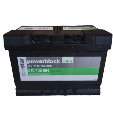 Repstar Starterbatterie Powerblock Ultra 12 Volt 70ah