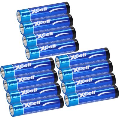 12x XCell LR03 Micro Super Alkaline Batterie AAA 3x 4er Folie