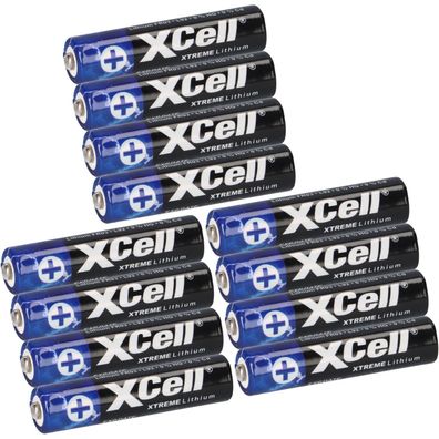 12x XTREME Lithium Batterie AAA Micro FR03 L92 XCell 3x 4er Blister