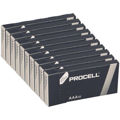 100x Procell AAA MN2400 Micro Batterie