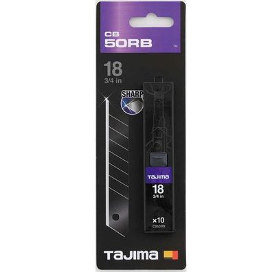 Tajima - Cutterklingen - 18 mm Razar Black Blade CB50RB