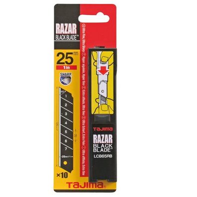 Tajima - Cutterklingen - 25 mm Razar Black Blade LCB65RBC