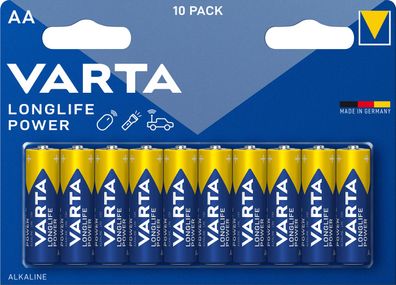 Varta Longlife Power AA Mignon Batterie 4906 10er Blister