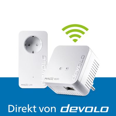 devolo Magic 1 WiFi mini Powerline WLAN Verstärker 2x Adapter