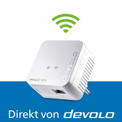 devolo Magic 1 WiFi mini Powerline WLAN Verstärker 1x Erweiterungsadapter