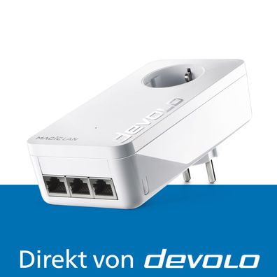 devolo Magic 2 LAN triple Powerline 3x Gigabit LAN Port 1x Erweiterungsadapter