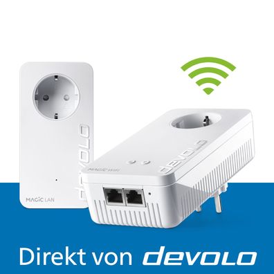 devolo Magic 2 WiFi next Powerline Mesh WLAN Verstärker 2x Adapter