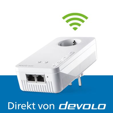 devolo Magic 2 WiFi next Powerline Mesh WLAN Verstärker 1x Erweiterungsadapter