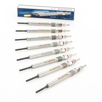 8x Glühkerze Original Bosch 0250403008 für Mercedes W211 X164 W164 W221 420 CDI