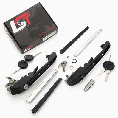 Türgriffe mit Schloss vorne links rechts für VW CADDY DERBY GOLF 1 I 2 II JETTA