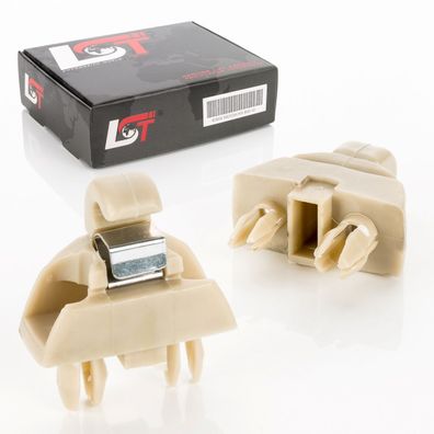 2x Sonnenblendenhalter Sonnenblenden Halterung Halter Clips beige für VW POLO 6R