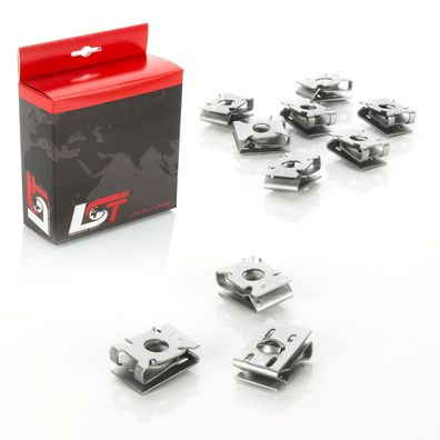10x Schnappmutter Mutter Unterbodenverkleidung Bodenblech für AUDI SEAT SKODA VW