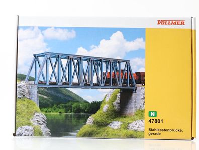 Vollmer 47801 N Landschaftsbau Bausatz Stahlkastenbrücke gerade