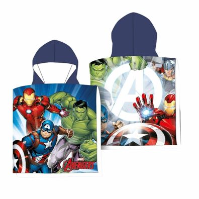 Avengers Poncho Weicher Kapuzenponcho für Kinder Perfekt für Zuhause und Unterwegs