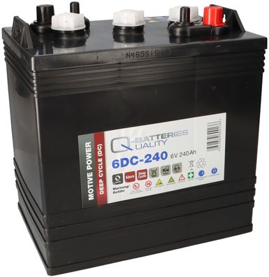 Q-Batteries 6DC-240 6V 240Ah Deep Cycle Traktionsbatterie