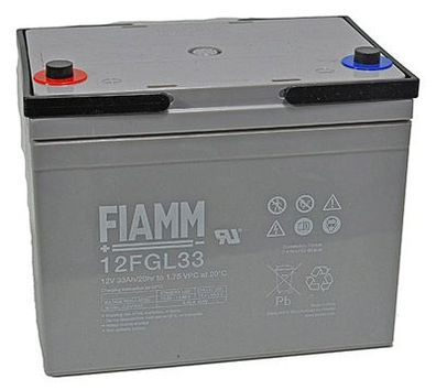 Fiamm Blei-Akku 12FGL33 12V 33Ah Pb M6 Innengewinde