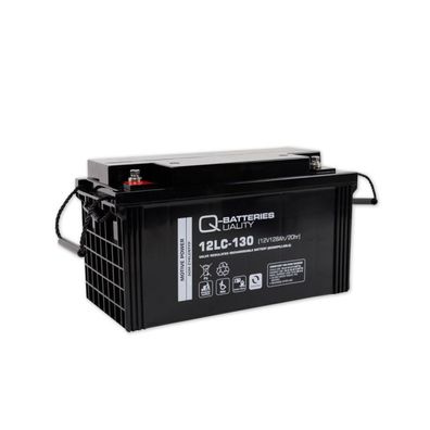 Q-Batteries 12LC-130 / 12V - 128Ah Blei Akku Zyklentyp AGM - Deep Cycle VRLA