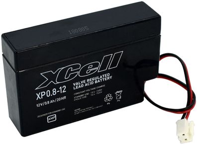 XCell Bleiakku XP0,8-12 JST 12V 0,8Ah Pb