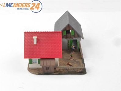 Vollmer ? H0 Diorama Gebäude Wohnhaus Hof mit Schuppen Stallung Scheune