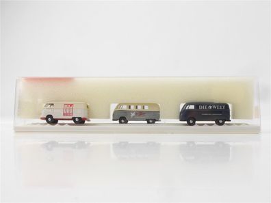 Brekina H0 9021 Modellauto VW Bulli T1 Set "40 Jahre VW-Transporter" 1:87