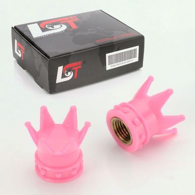 2x Ventilkappe Reifenventil VENTIL KAPPE KRONE PINK FÜR PKW LKW Motorrad QUAD