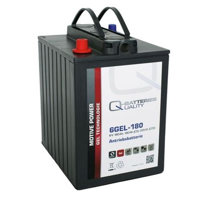 Q-Batteries Antriebsbatterie 6GEL-180 6V 180Ah (5h) 205Ah (20h) wartungsfreier