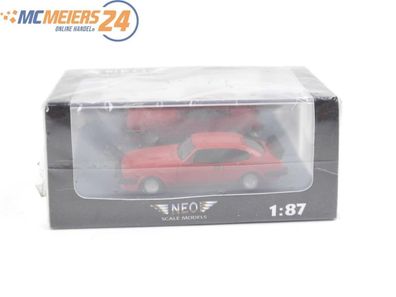 E474 NEO H0 Modellauto PKW Ford Capri Werksturbo rot 1:87