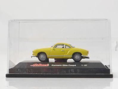 Schuco H0 Modellauto PKW VW Karmann Ghia Coupé gelb 1:87