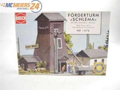 E173 Busch H0 1476 Ausschmückung Bausatz Förderturm "Schlema" mit Maschinenhaus