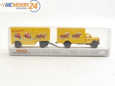 E439a Brekina H0 Modellauto LKW DBP , Frohe Weihnachten'' Post 1:87