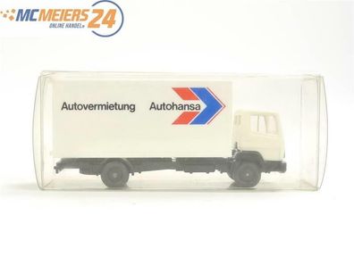 E173 Wiking H0 434 Modellauto Koffer-LKW MB "Autovermietung Autohansa" 1:87