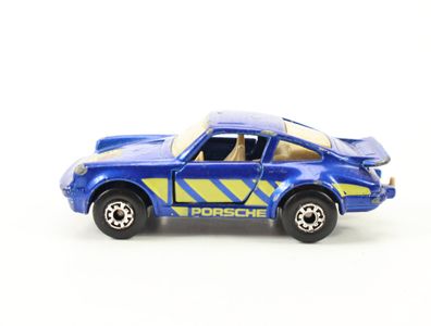 Matchbox Superfast Spielzeugauto Porsche 911 Turbo blau-metallic 1978