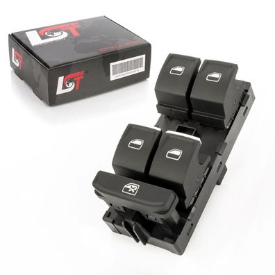 Fensterheber Schalter links schwarz Chromfarben für Audi A1 Seat Leon 5F VW Polo