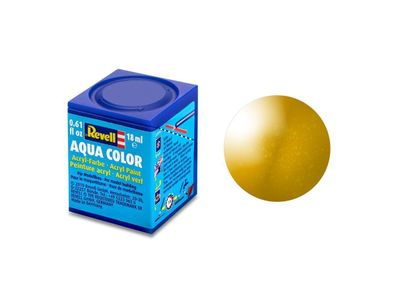 Revell 36192 Farbe Messing, metallic Aqua Color 18 ml