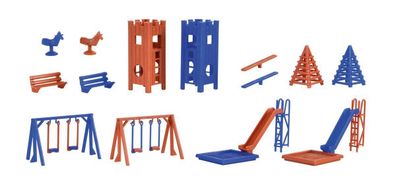 Vollmer 43665 H0 Deko-Set Kinderspielplatz