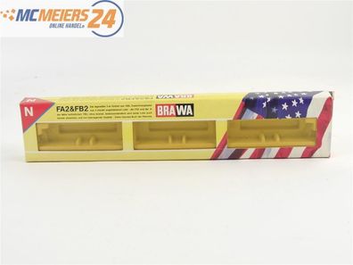 E320 Brawa N 1042 Leerverpackung OVP für USA Diesellok-Set FA2&FB2