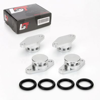 Drallklappe Set 4x 22mm Alu Swirl Flaps mit O-Ring Ansaugbrücke für BMW 1 3 5 X3