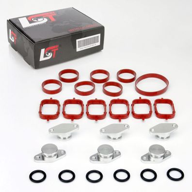 Drallklappen Set 6x 22mm mit O-Ring Dichtungen Ansaugbrücke für Opel für BMW