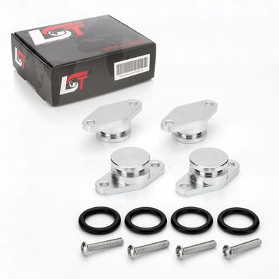 4x Drallklappe Set 22mm Aluminium mit O-Ring Ansaugbrücke für BMW X3 1er 3er 5er