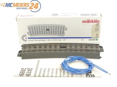 Märklin H0 24294 C-Gleis Schaltgleis gebogen R2=437,5 mm / 15° E484